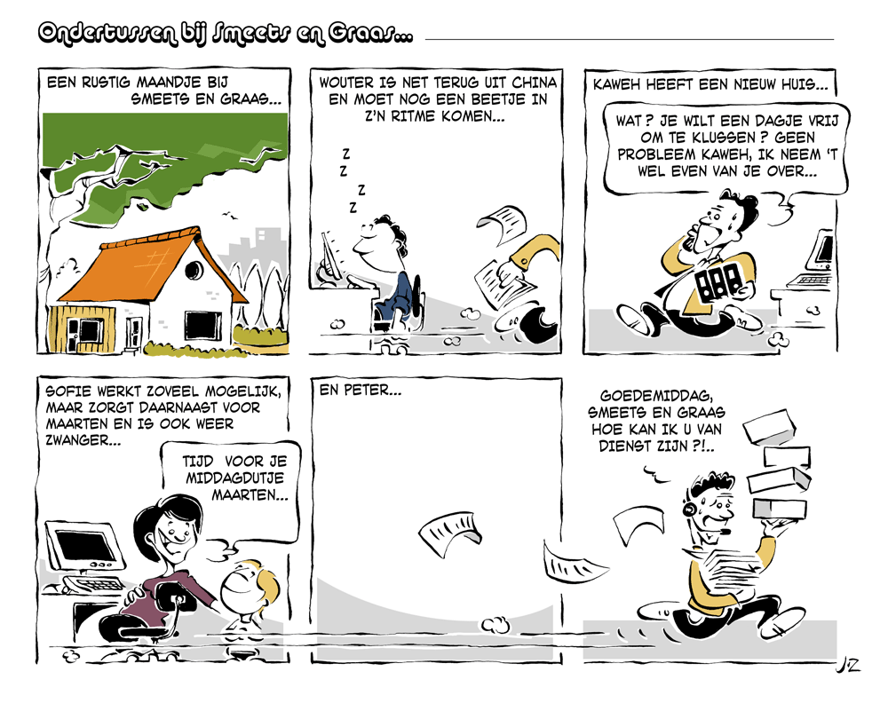 ondertussen bij Smeets & Graas, strip februari 2008