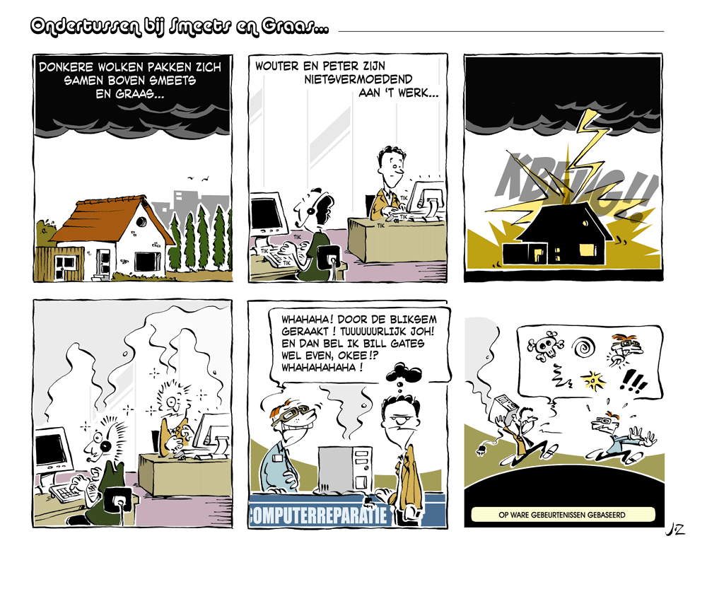 ondertussen bij Smeets & Graas, strip augustus 2008