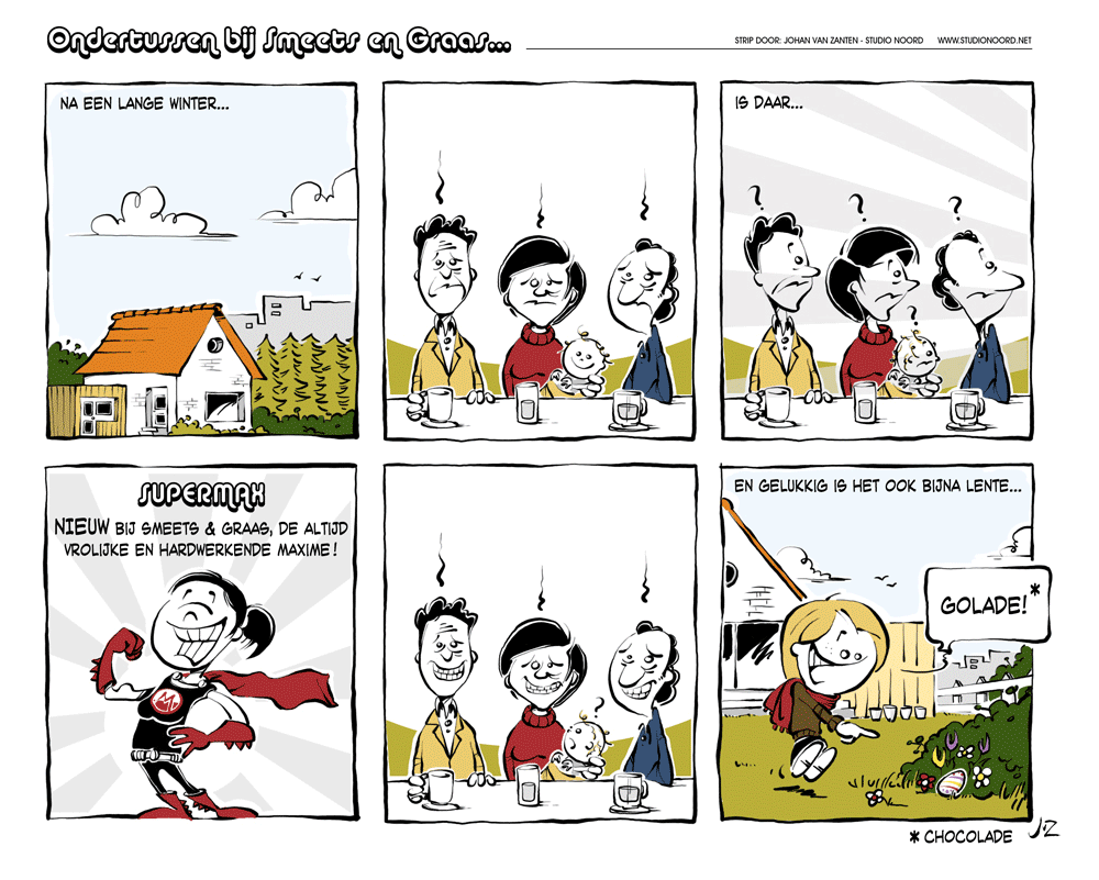 ondertussen bij Smeets & Graas, strip maart 2009